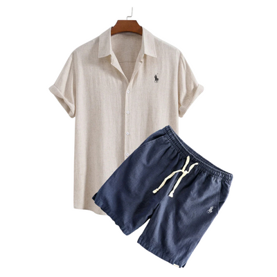 RL™ - Premium Leinenhemd &amp; Shorts Set