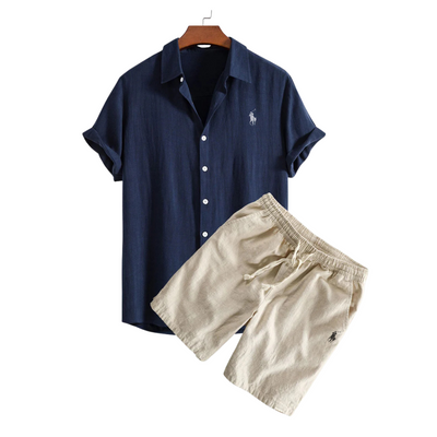 RL™ - Premium Leinenhemd &amp; Shorts Set
