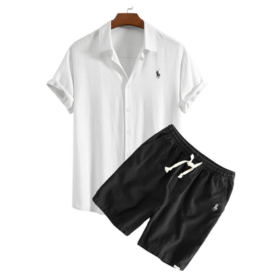 RL™ - Premium Leinenhemd &amp; Shorts Set