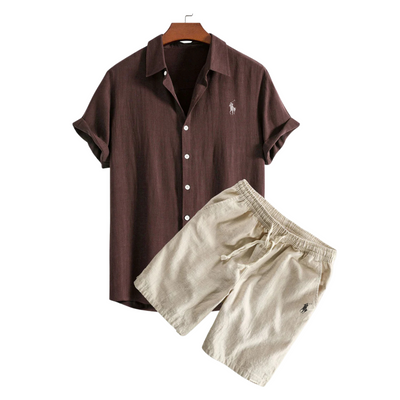 RL™ - Premium Leinenhemd &amp; Shorts Set