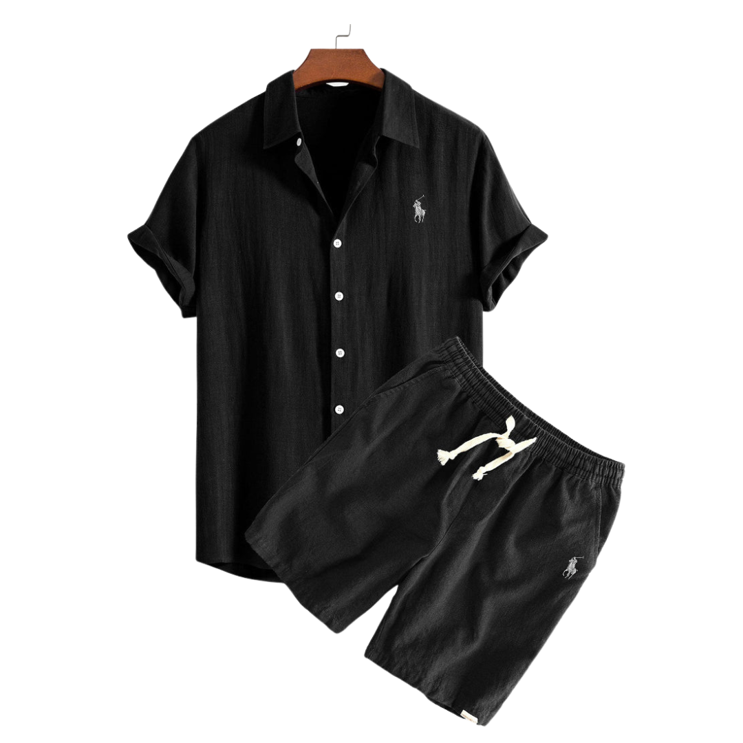 RL™ - Premium Leinenhemd &amp; Shorts Set