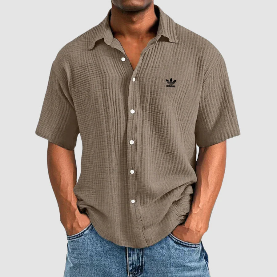 Trendiges Herrenhemd mit Button-Down-Kragen