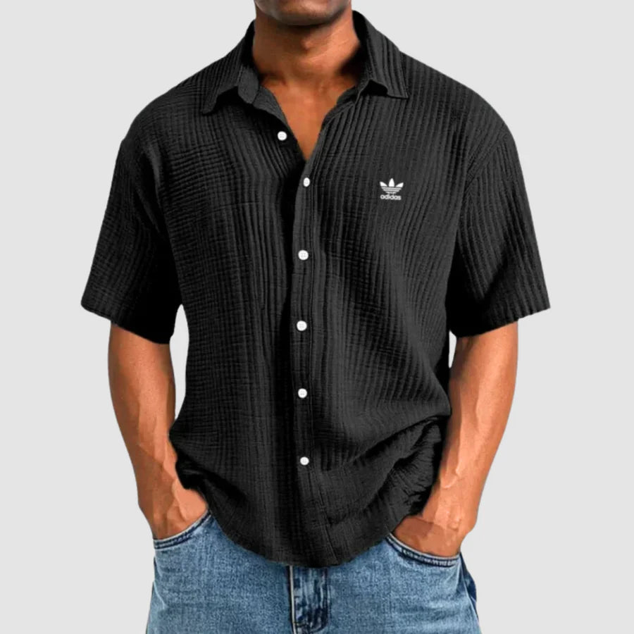 Trendiges Herrenhemd mit Button-Down-Kragen