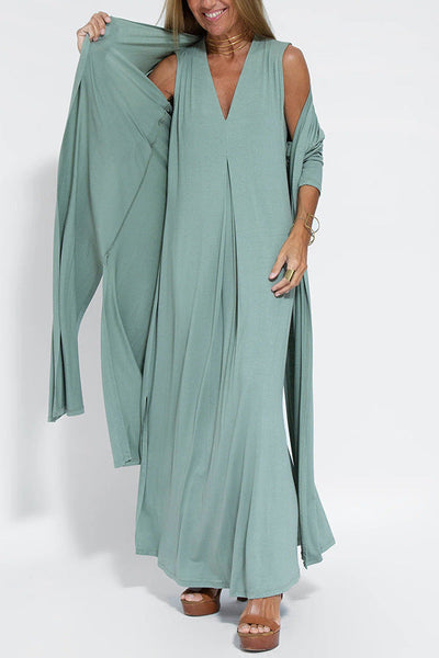 Kleid mit Schlankheitseffekt und GRATIS-WESTE | DRESSHOOD™